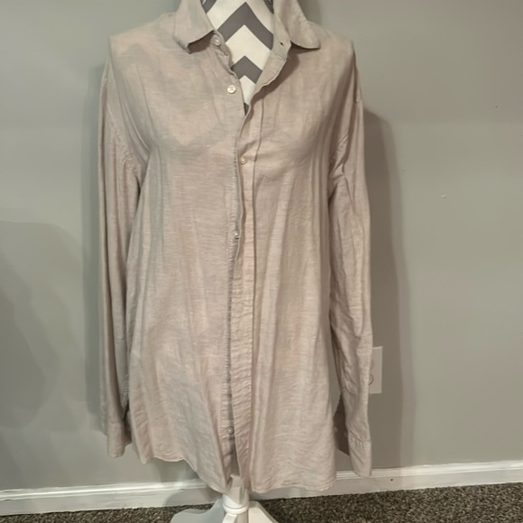 Men’s Banana Republic beige button up shirt. size XL. - Picture 1 of 4